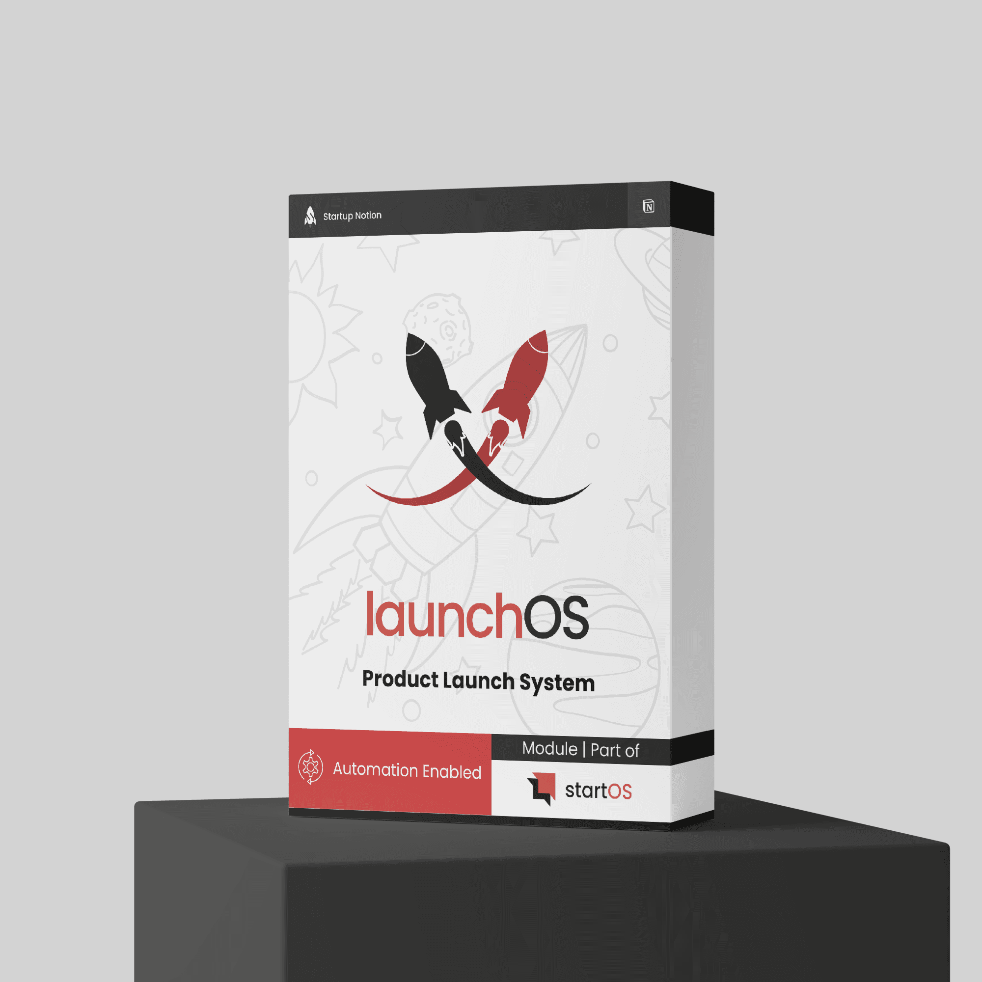 LaunchOS- Notion Product Launch Template with OKR based roadmaps SalesOS Software Box by Operavexa, part of the Operavexa Notion Template Family