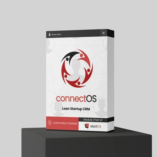 ConnectOS- Notion Startup CRM Template with AI LinkedIn Messages and Automations Software Box by Operavexa, part of the Operavexa Notion Template Family